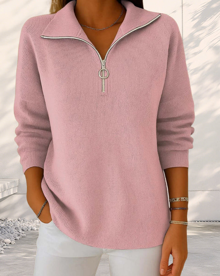 Pull Tendance À Demi-Zip