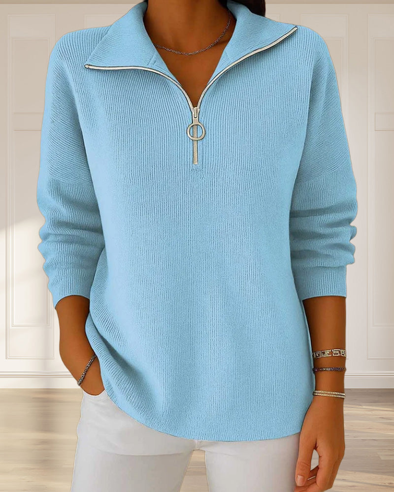 Pull Tendance À Demi-Zip