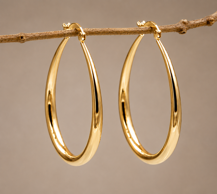 Boucles d'oreilles vintage exclusives en or