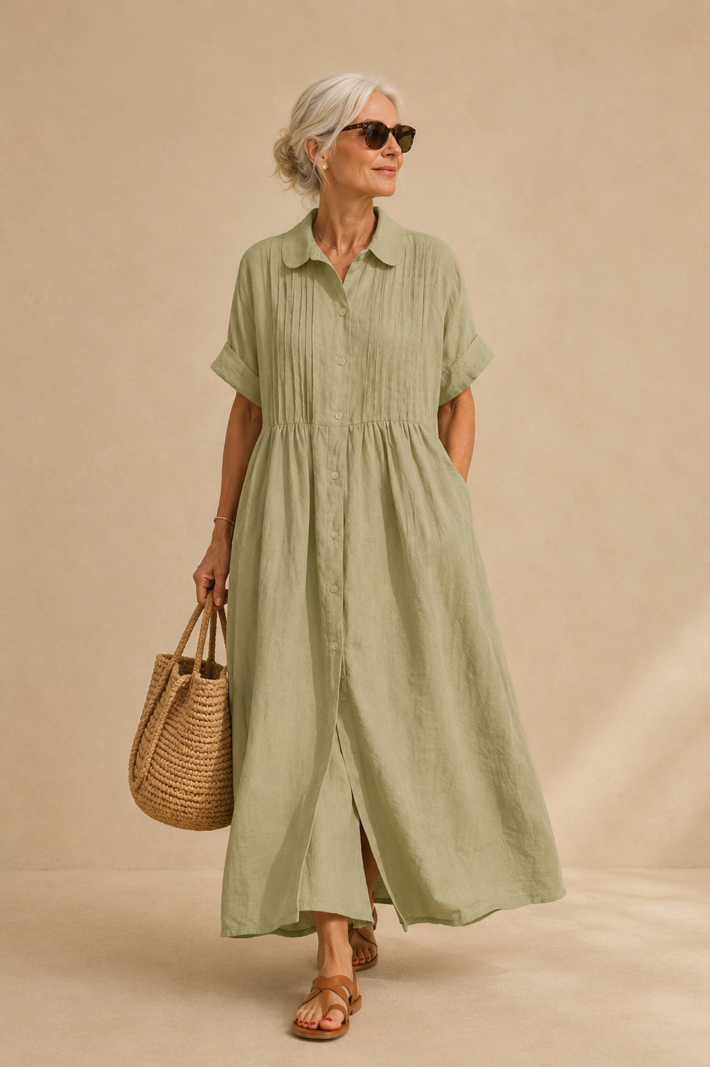 Camille | Robe Chemise Élégante