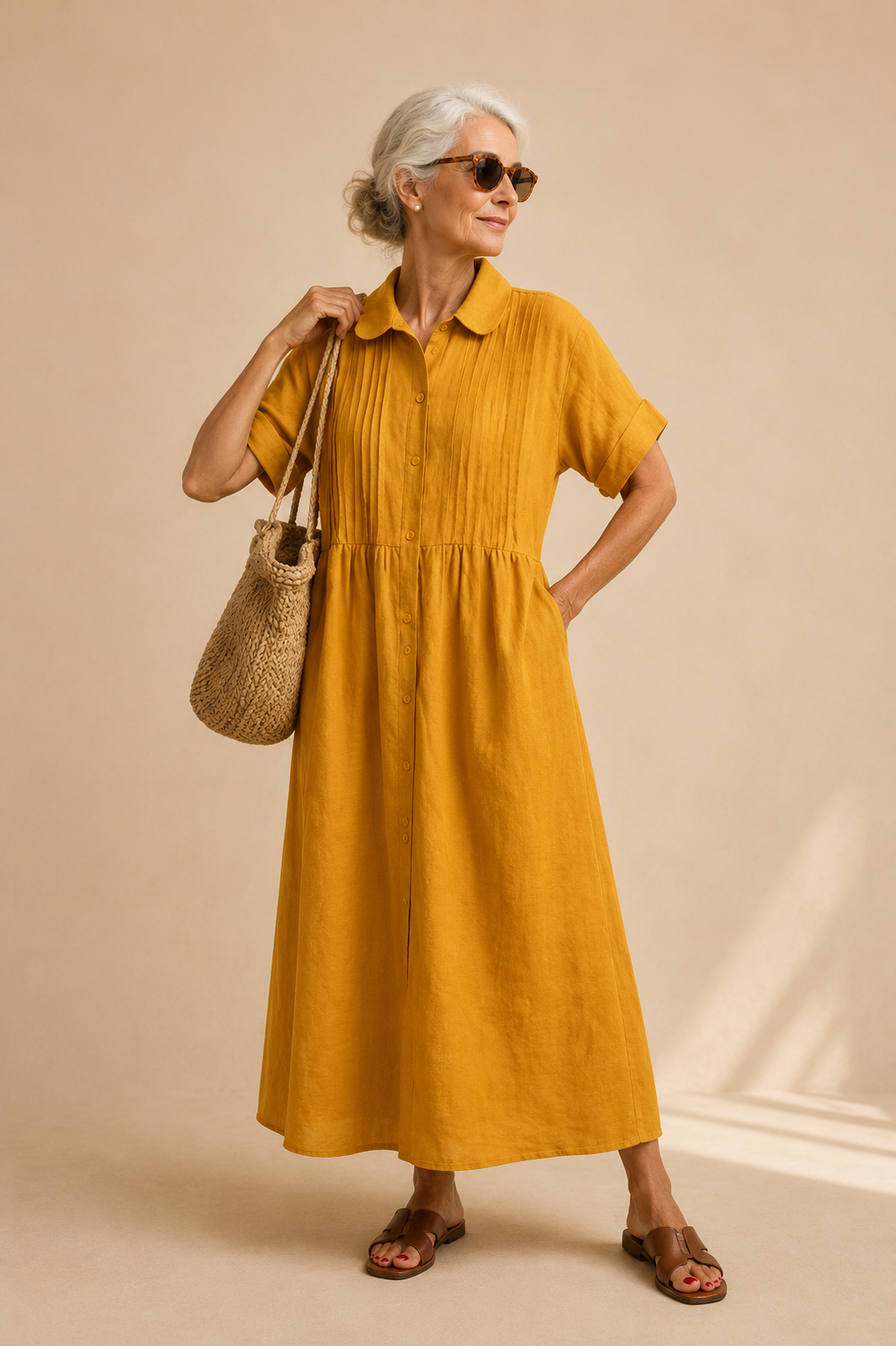 Camille | Robe Chemise Élégante
