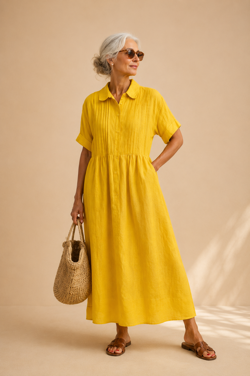 Camille | Robe Chemise Élégante