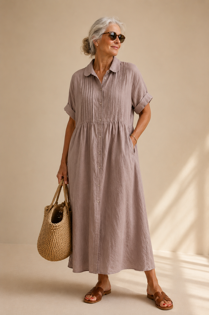Camille | Robe Chemise Élégante