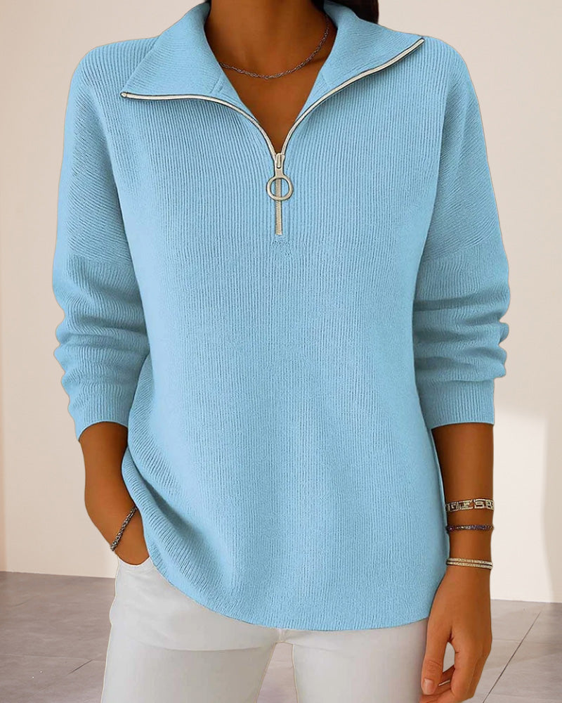 Pull Tendance À Demi-Zip